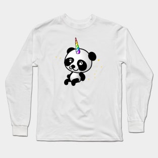 Cute Panda Unicorn Long Sleeve T-Shirt